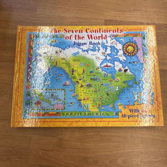 The Seven Continents of The World Puzzle Book