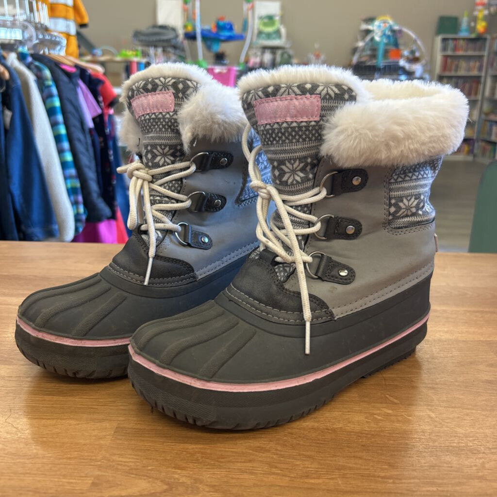 London Fog Grey Snow Boots - 3