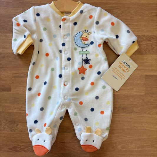 NWT Carter's Fleece Snap Sleeper - NB