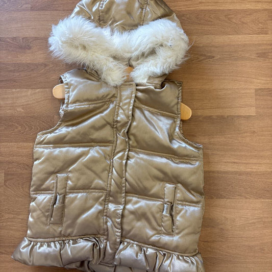 Gymboree Puffer Hoodie Vest - 5/6