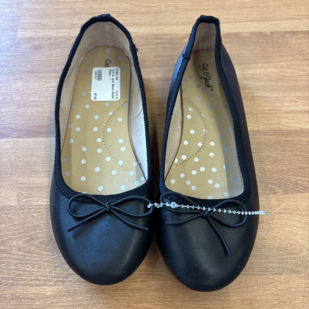 Cat & Jack Black Ballet Flats - 1