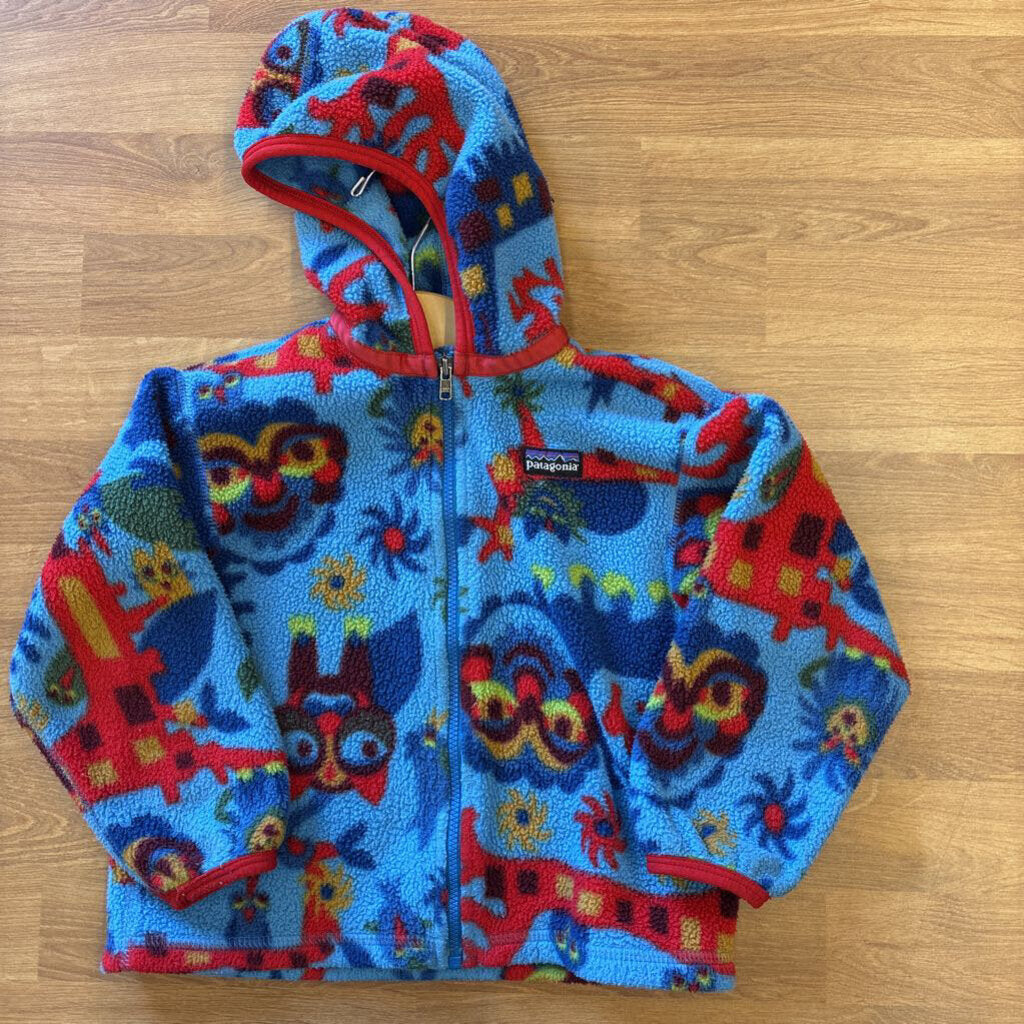 Patagonia Animal Fleece Zip Hoodie - 3T