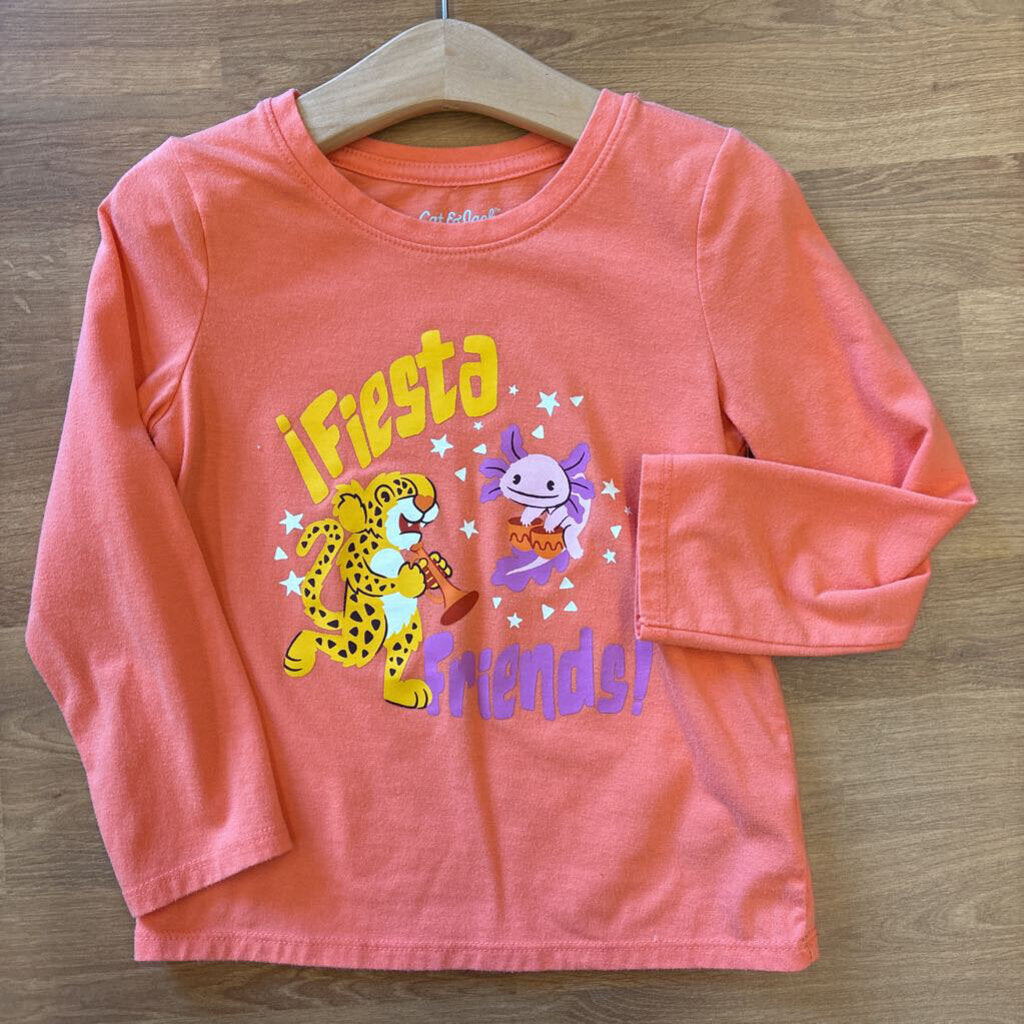 Cat & Jack Fiesta LS Tee - 4T