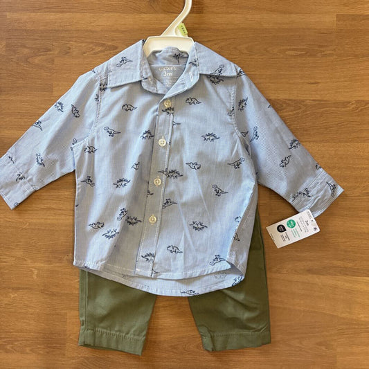 NWT Carter's Dino Two Pc Set - 3m