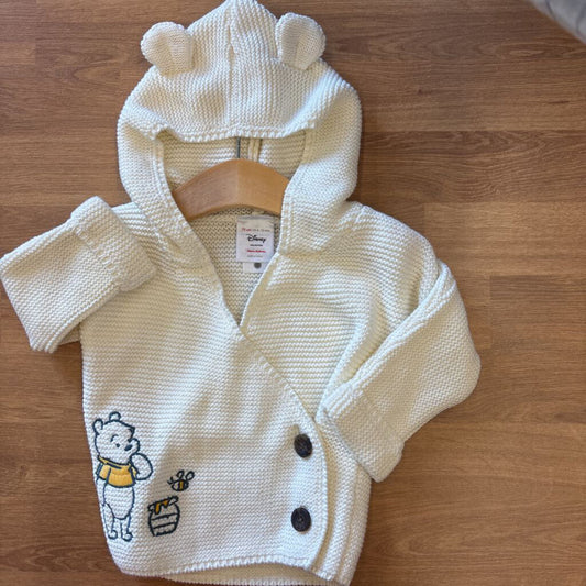 Hanna Andersson x Pooh Hoodie Cardigan - 6/12m