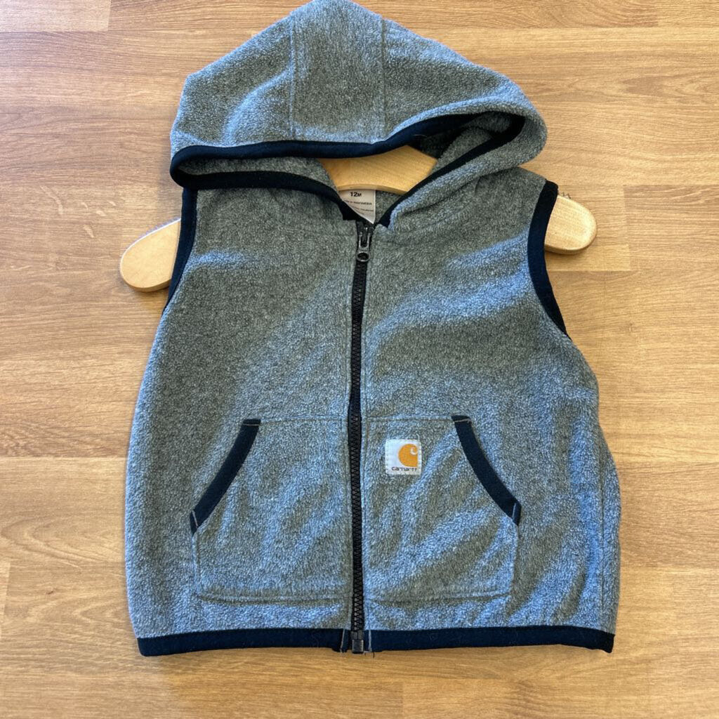 Carhartt Fleece Zip Hoodie Vest - 12m