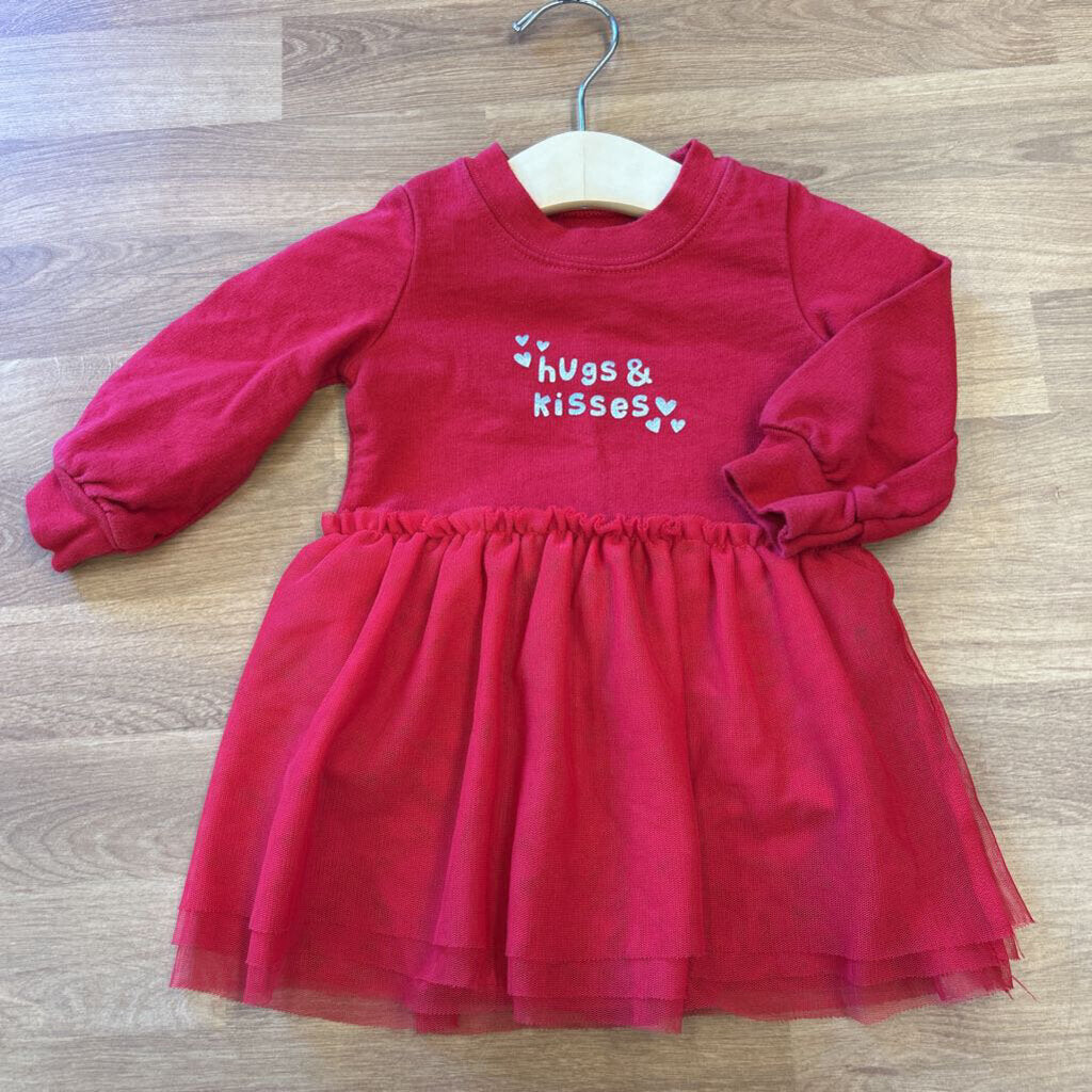 Carter's Hugs & Kisses LS Tulle Dress - 12m