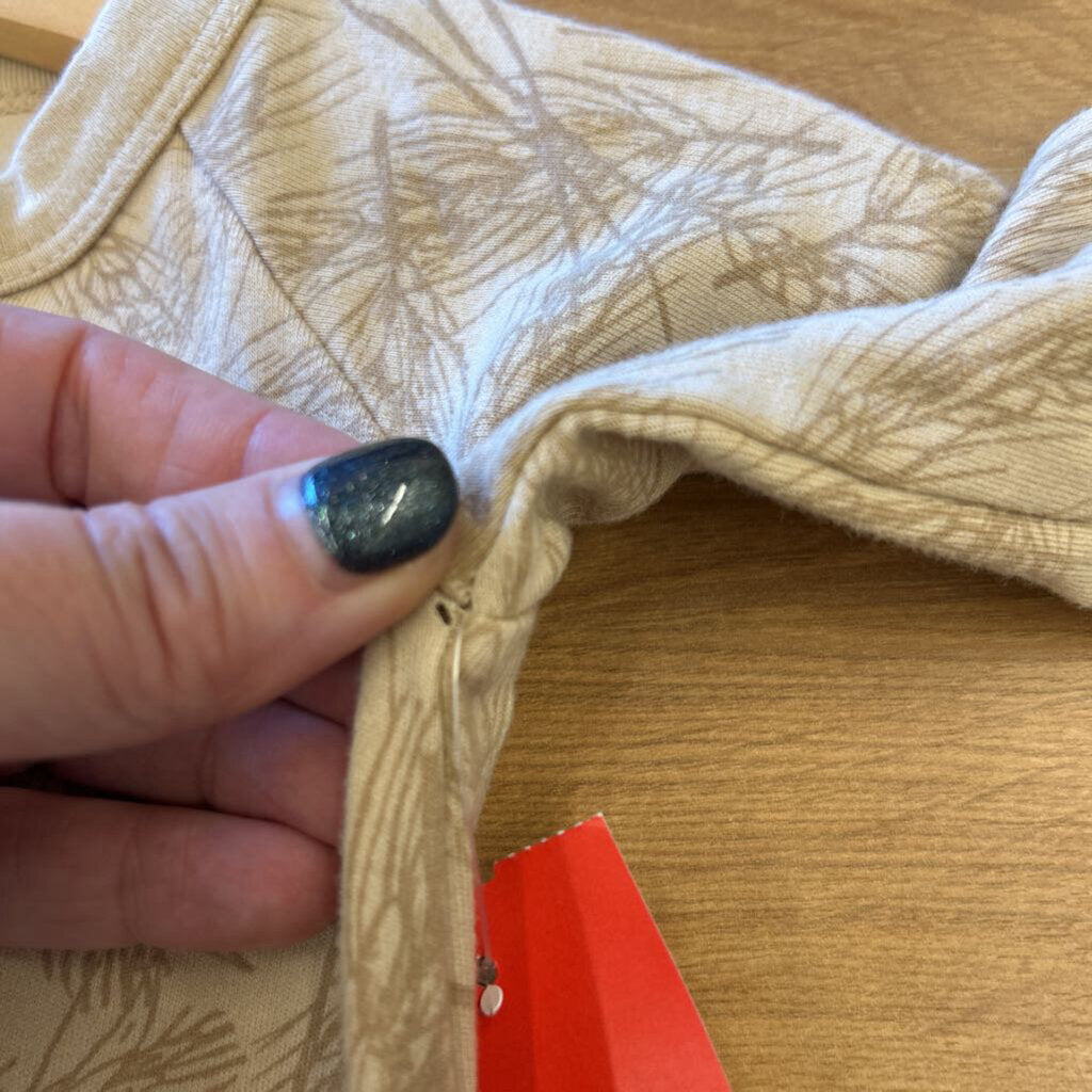 Goumi Wheat Zip Sleeper (small hole in arm) - 12/18m
