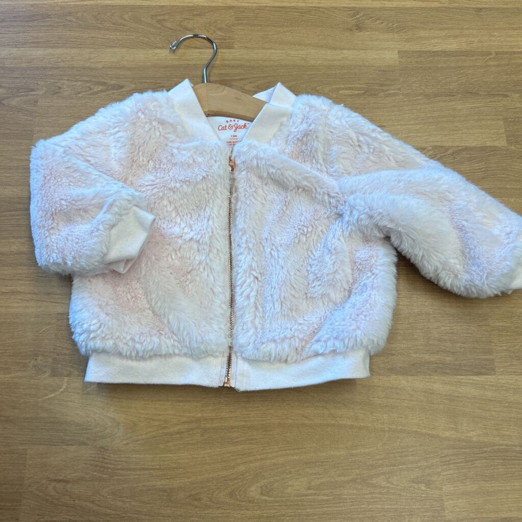 Cat & Jack Fuzzy Bomber Jacket - 12m