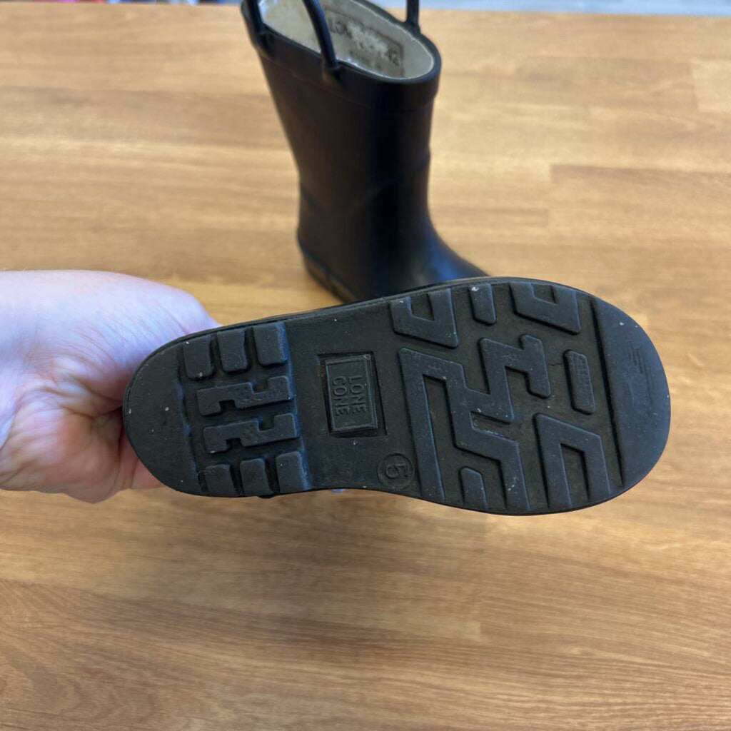 Lone Cone Black Rain Boots - 5