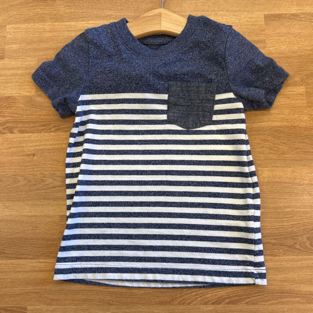 Cat & Jack Stripe SS Tee - 2T