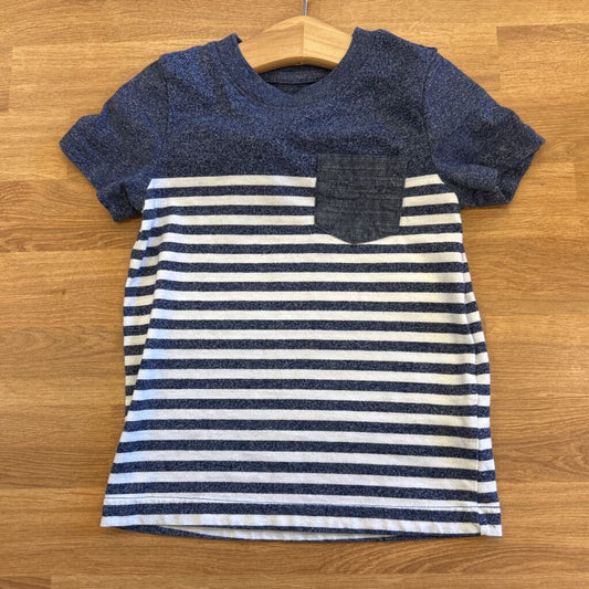 Cat & Jack Stripe SS Tee - 2T