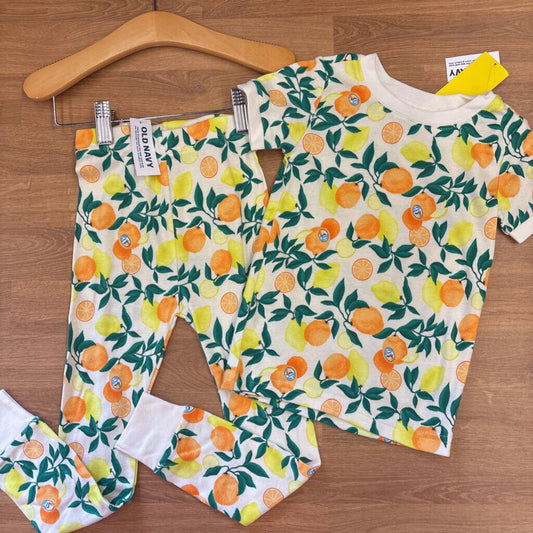 NWT Old Navy Lemon Pj Set - 4T