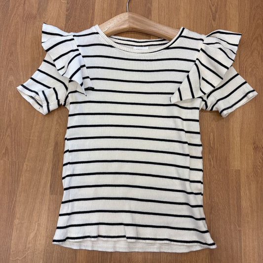 Zara Ribbed SS Tee - 8/9