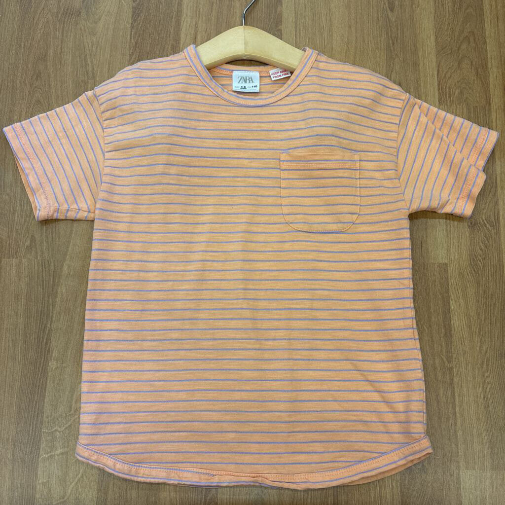 Zara Stripe Pocket SS Tee - 4/5