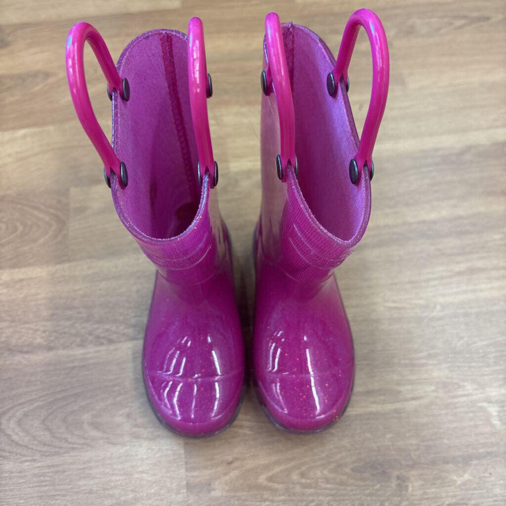 Western Chief Sparkle Pink Light Up Rain Boots - 5