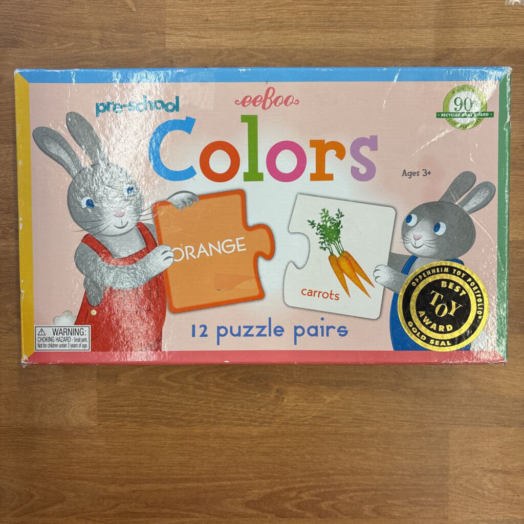 eeboo Puzzle Pairs - Colors