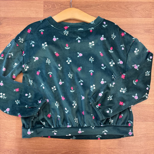 Cat & Jack Soft Floral LS Top - 6/7