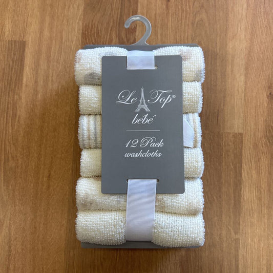 NEW Le Top 12 Pack Washcloths