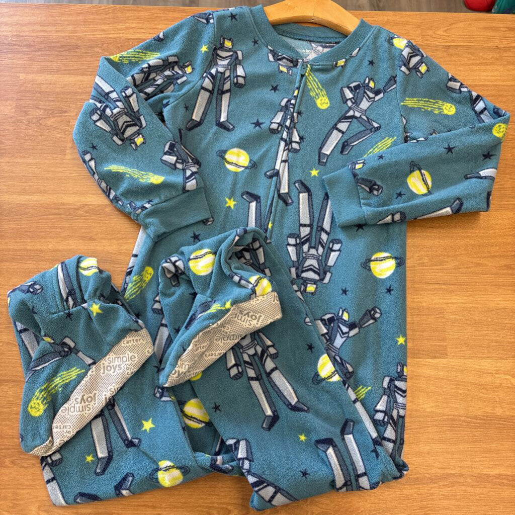 Carter's Fleece Robot Pjs 6