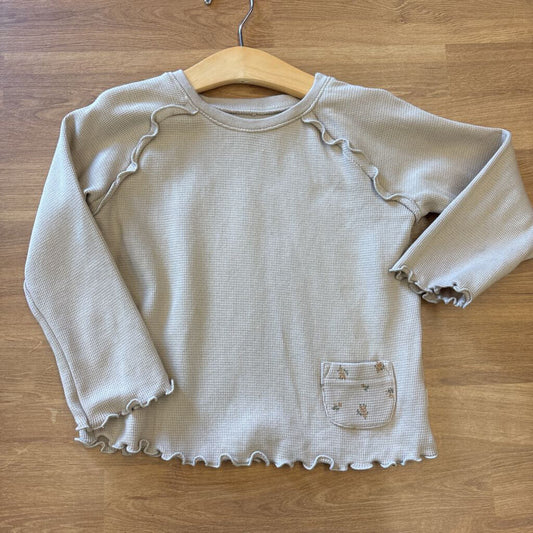 Easy Peasy Thermal LS Tee - 4T