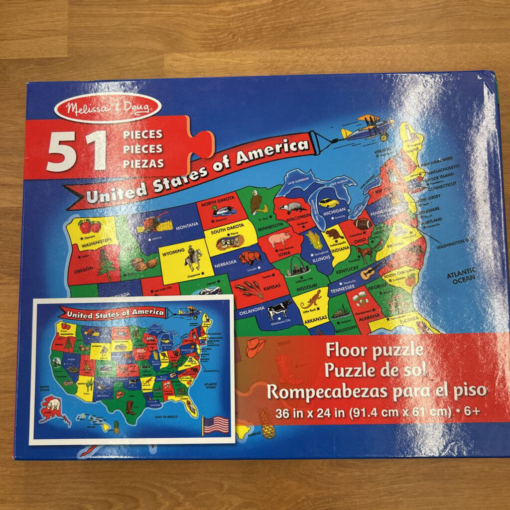 Melissa & Doug USA Floor Puzzle