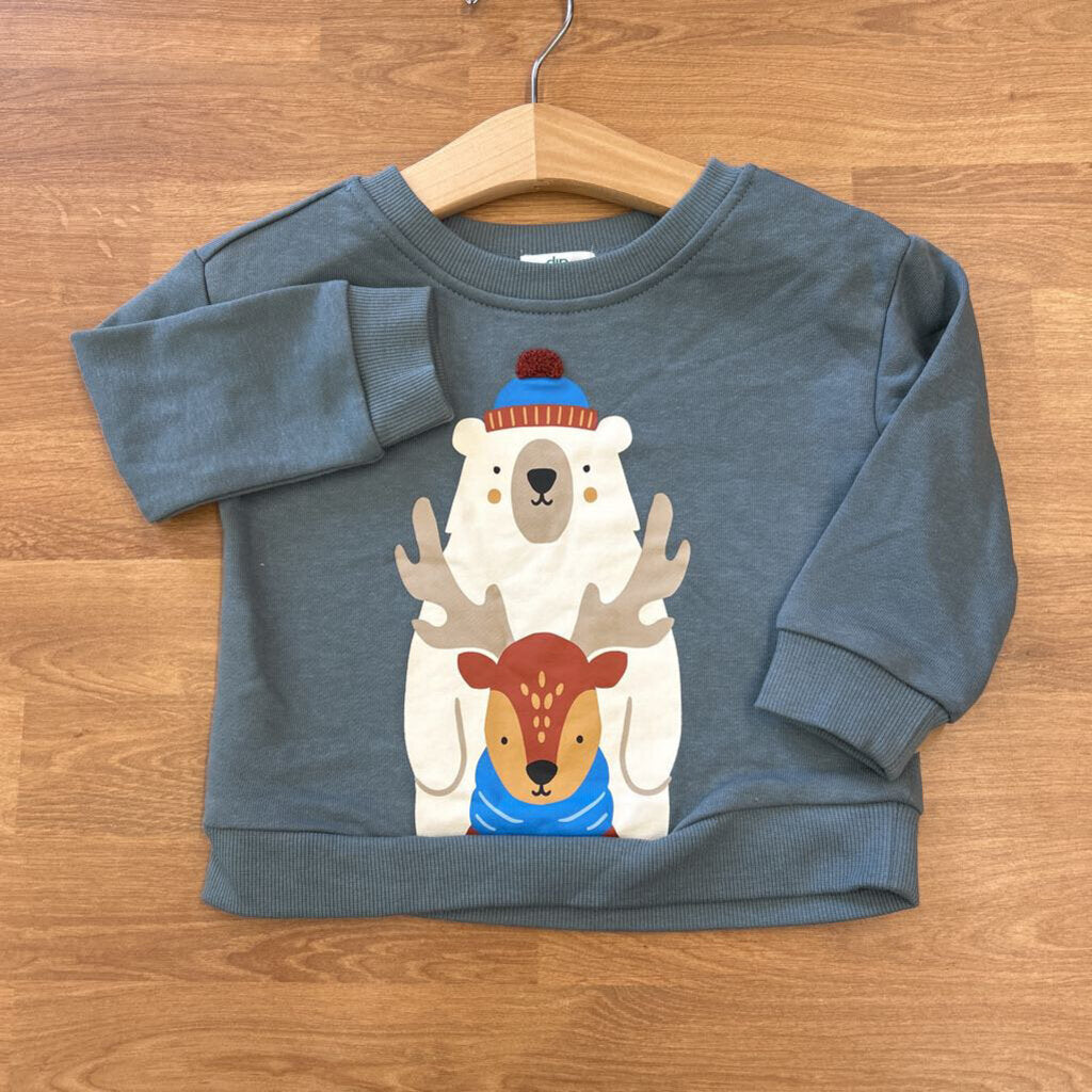 NWT Dip Polar Bear LS Tee - 12/18m