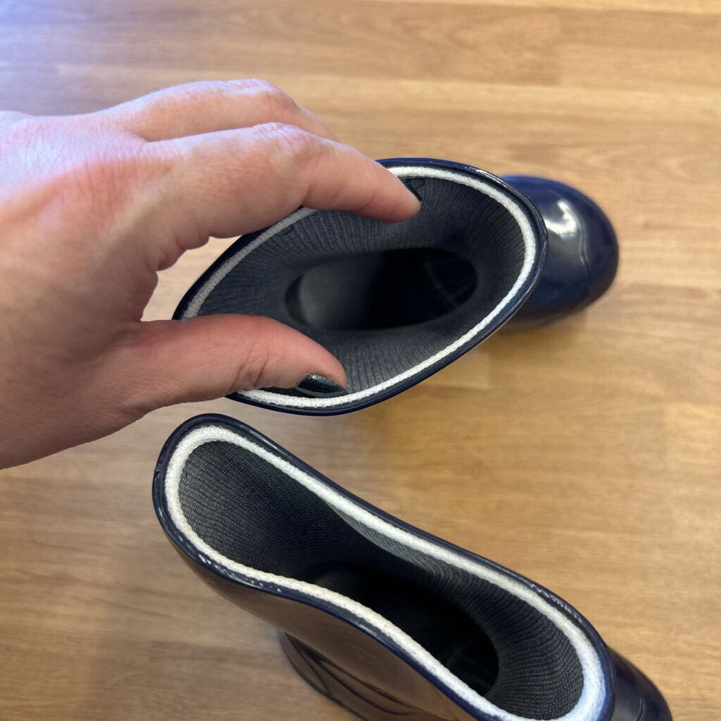 Blue Rain Boots (missing insoles) - 5/6