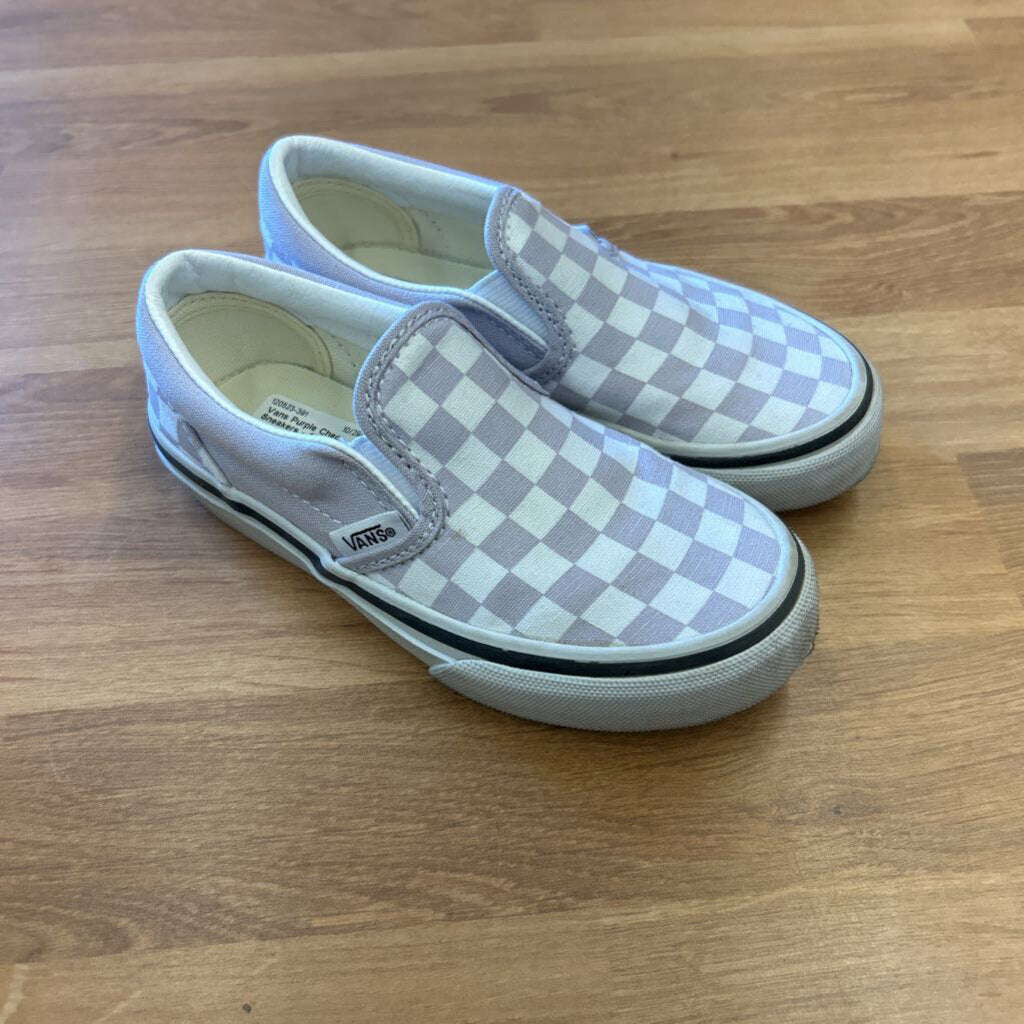 Vans Purple Check Sneakers - 11