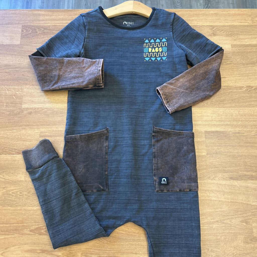 Rags LS Romper - 5/6