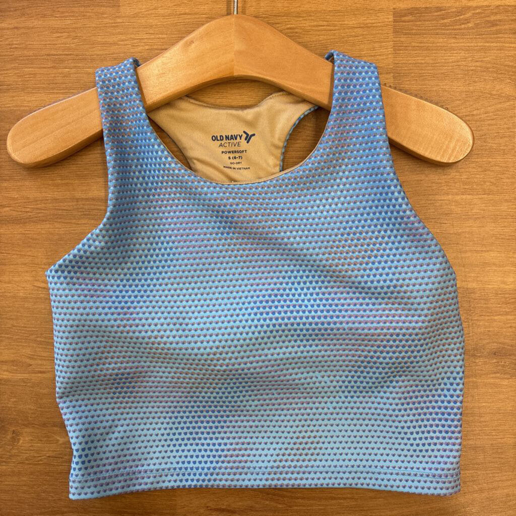 Old Navy Dot Active Crop Top - 6/7