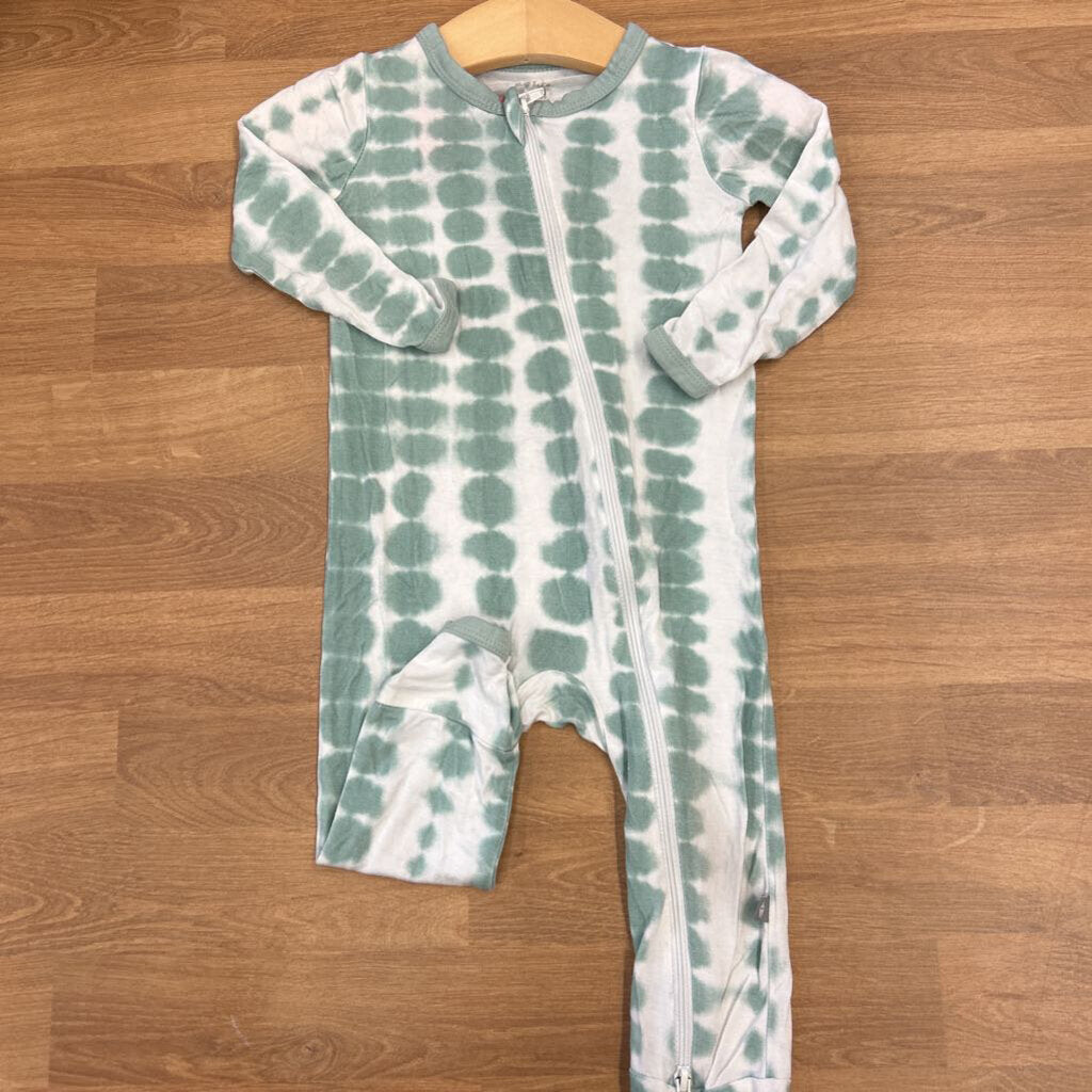 Kyte Baby Tie Dye Bamboo Zip Romper - 12/18m