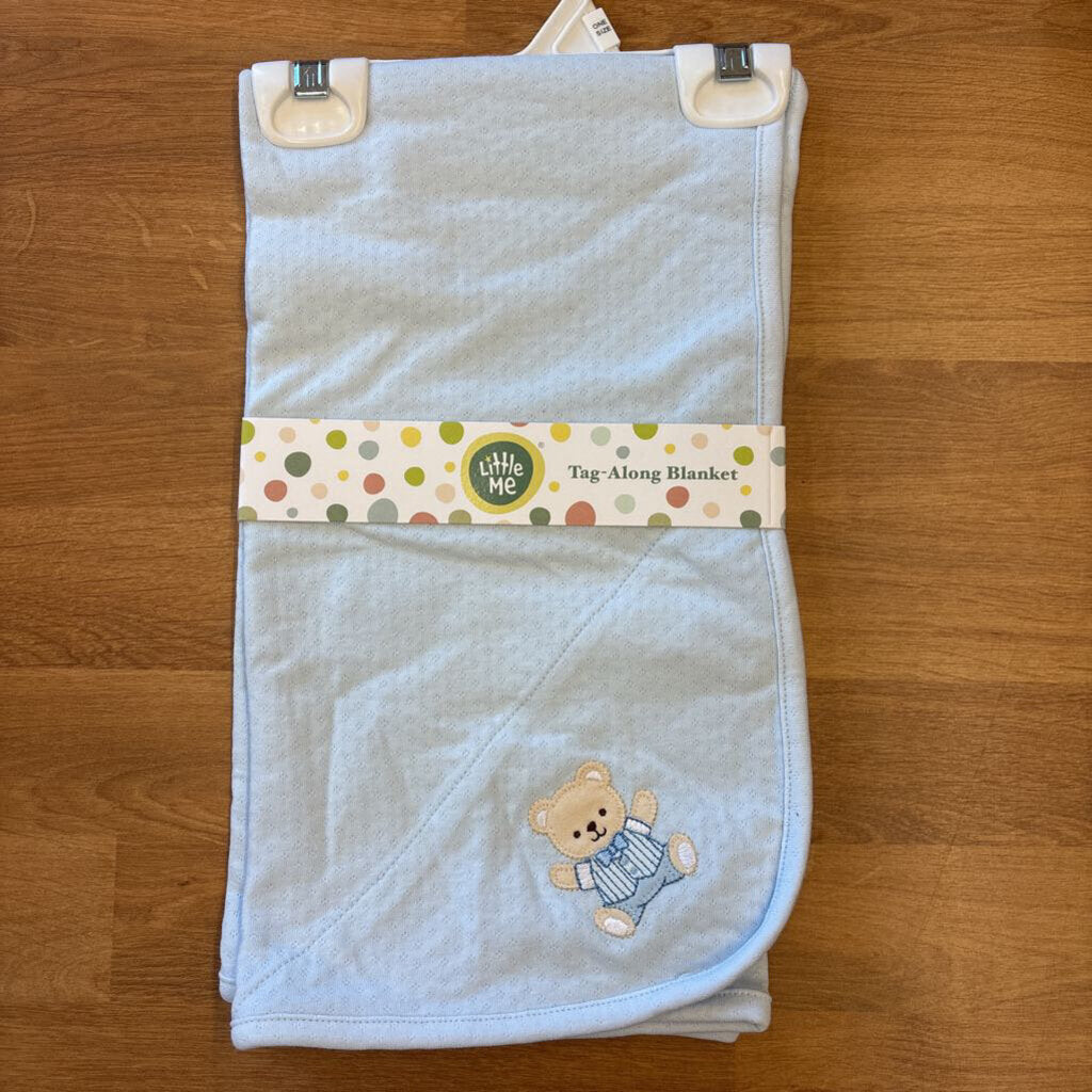 NEW Little Me Take Along Blanket - Blue