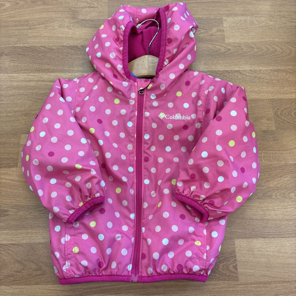Columbia Dot Fleece Lined Rain Jacket - 12/18m