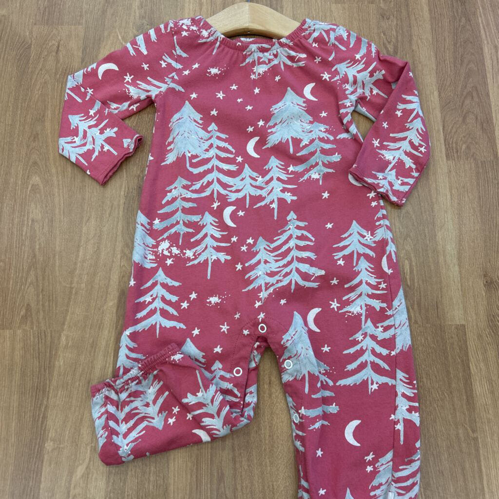 Burt's Bees Tree LS Romper - 12m