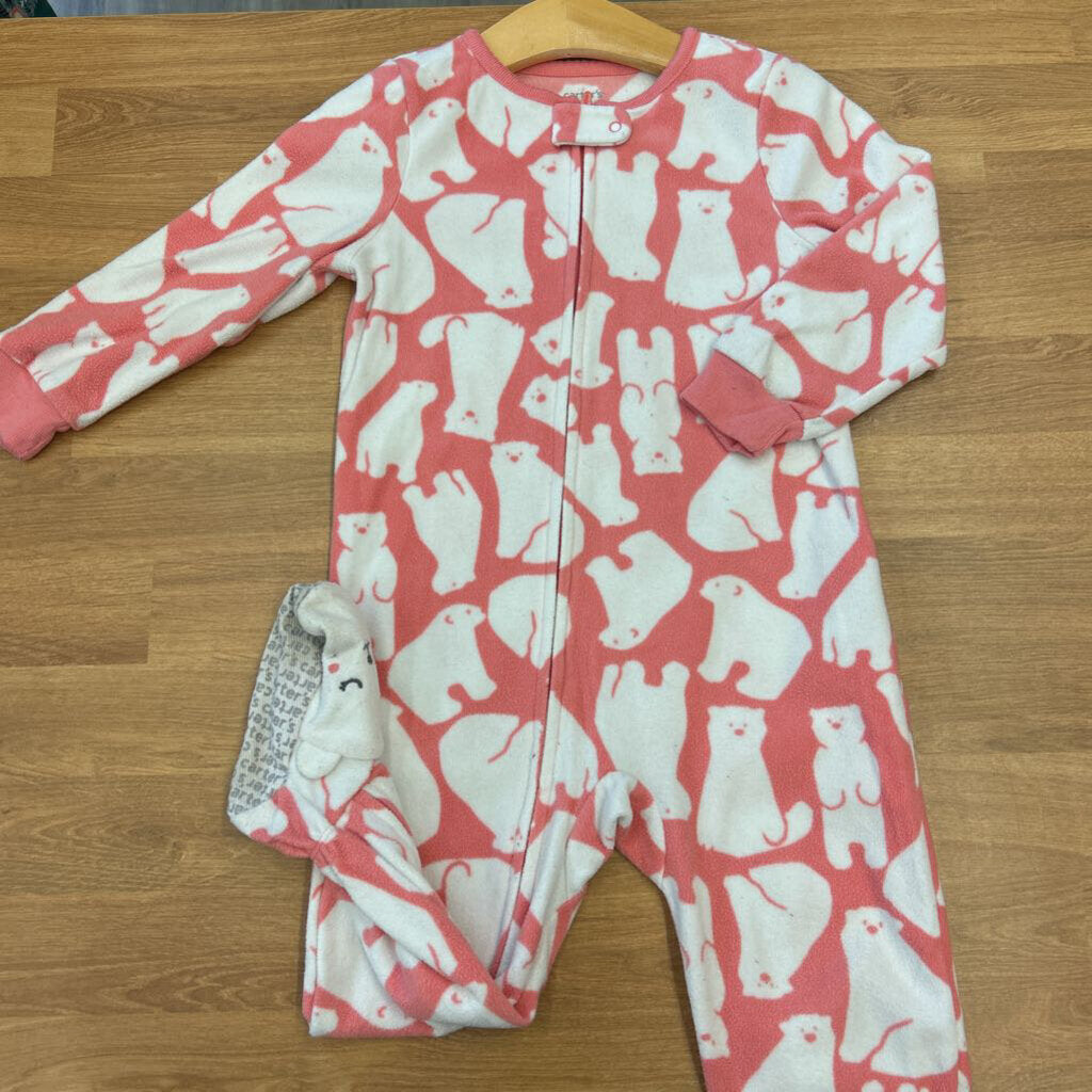 Carter's Polar Bear Fleece Zip Sleeper - 2T