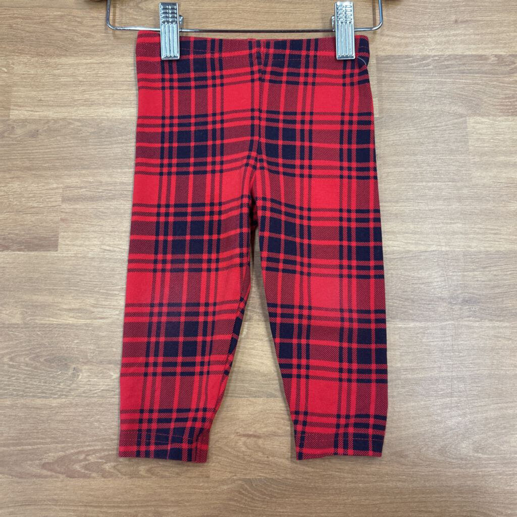 Osh Kosh Plaid Leggings - 12m