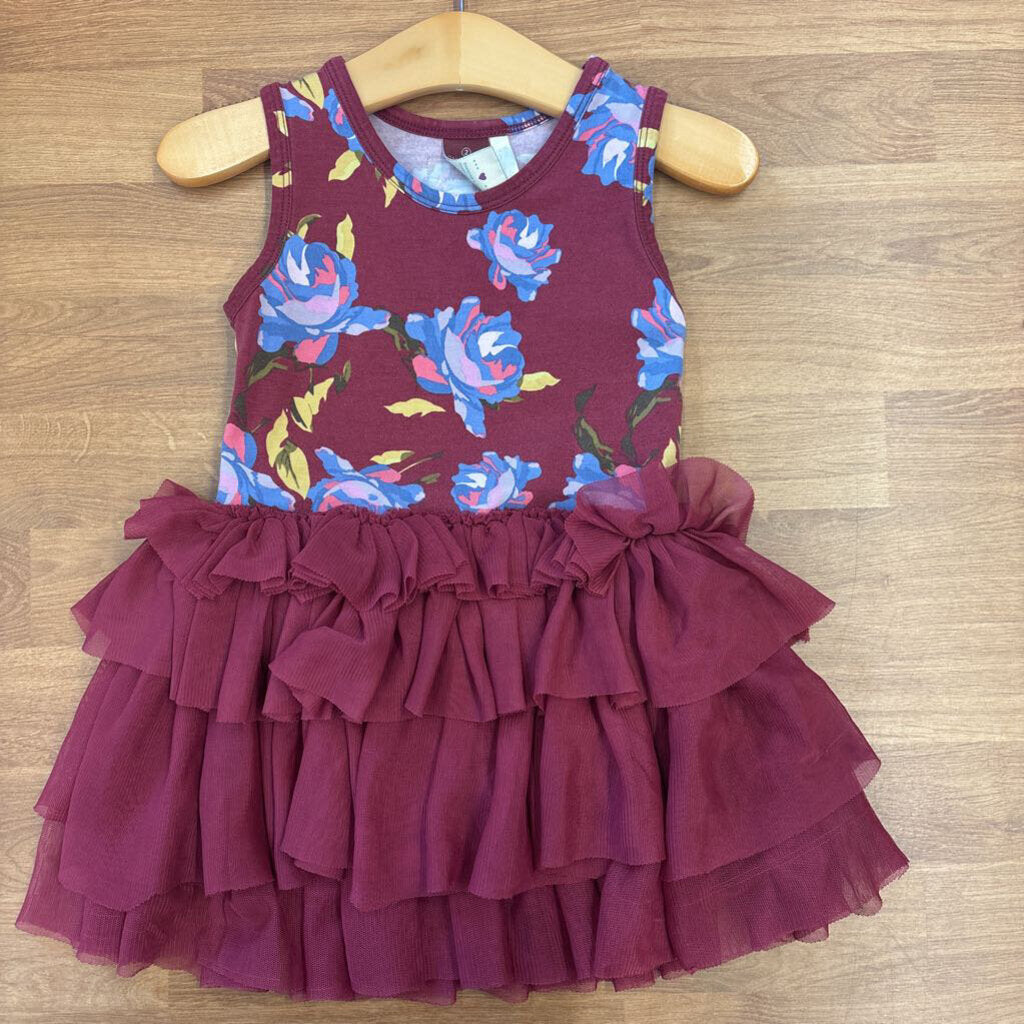 Matilda Jane Floral Tulle Tank Dress (wash wear) - 2