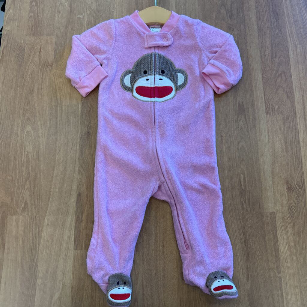 Baby Starters Fleece Monkey Fleece Zip Sleeper - 6m