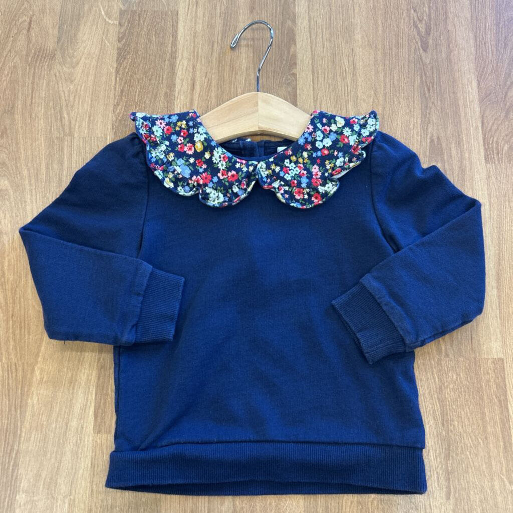 Janie & Jack Floral Collar LS Top - 2T