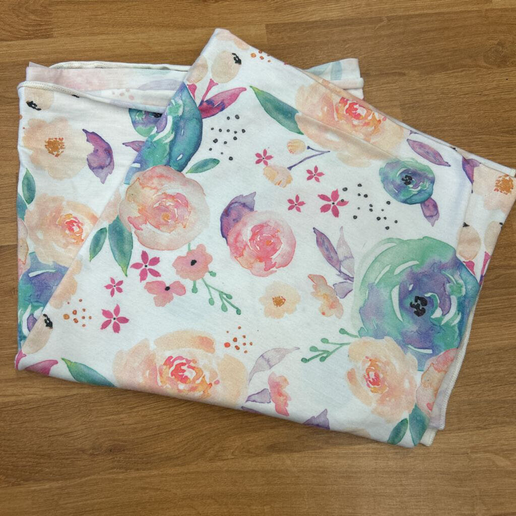 Copper Pearl Floral Bamboo Swaddle Blanket