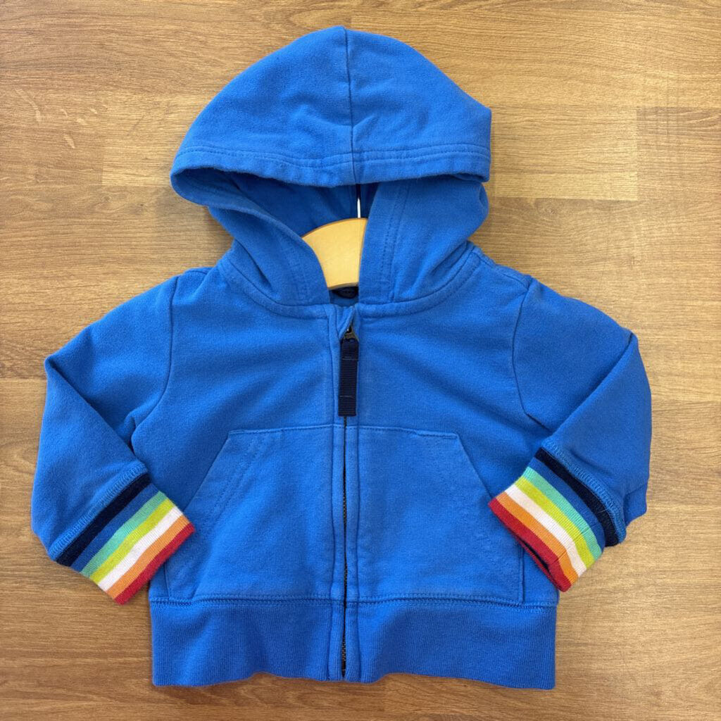 Primary Zip Hoodie (runs small) - 3/6m