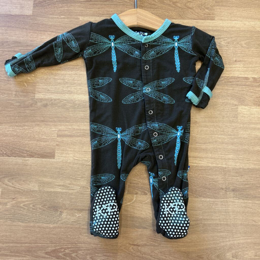 Kickee Pants Moth Snap Sleeper - 3/6m