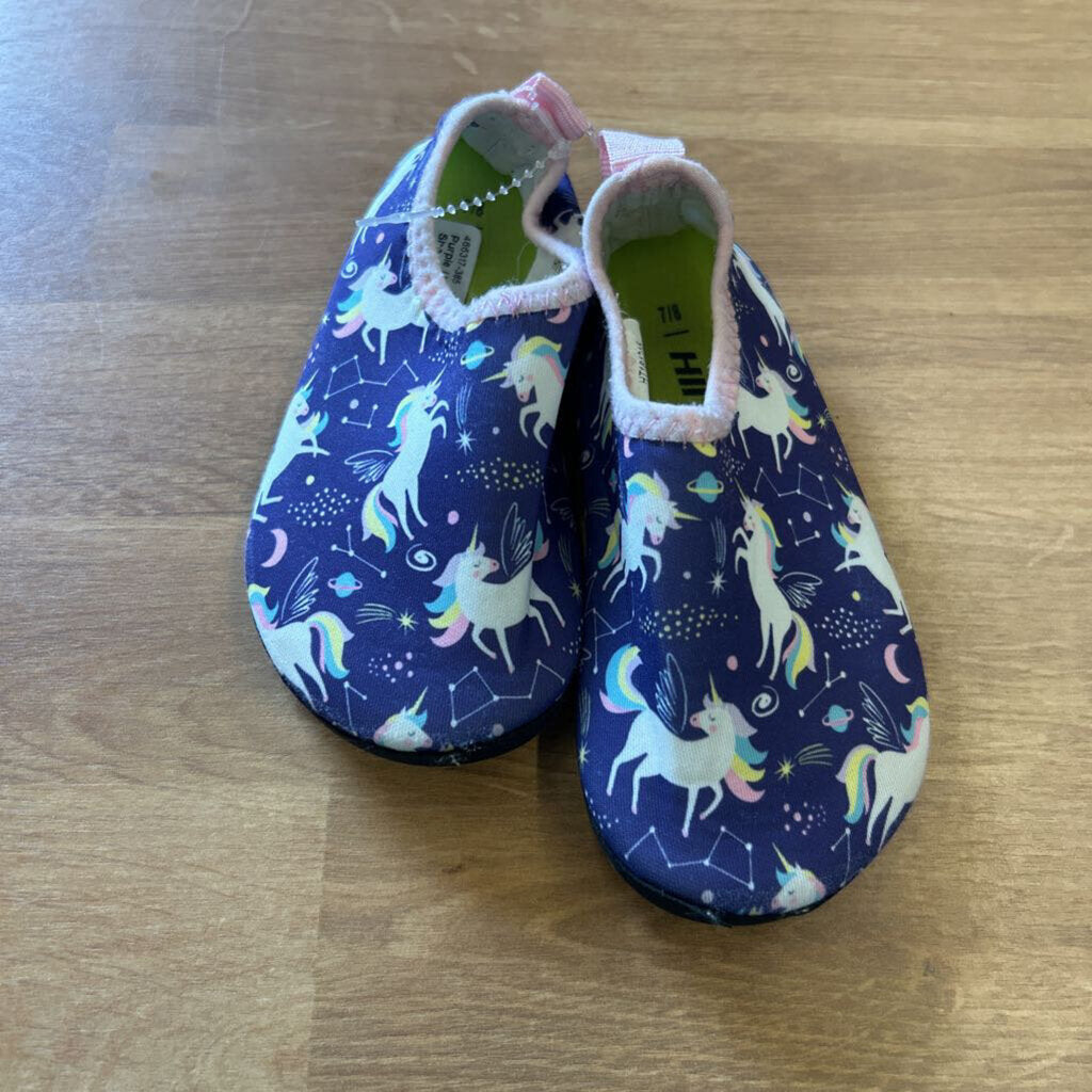 Purple Unicorn Water Shoes - 7/8