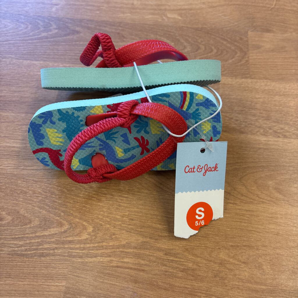 NWT Cat & Jack Flip Flops - 5/6