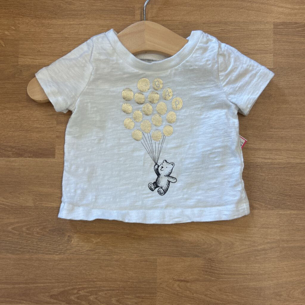 Baby Gap Bear SS Tee - 0/3m
