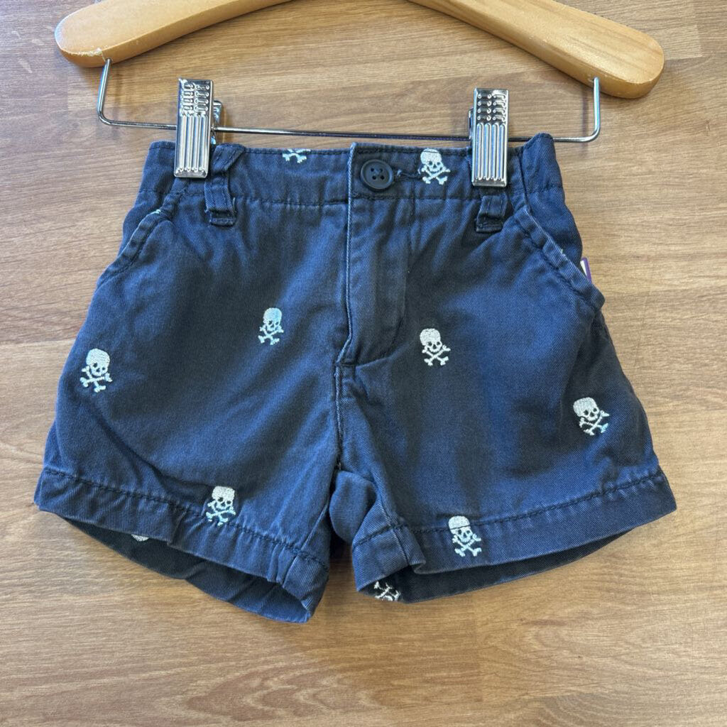 Children's Place Skull Shorts - 6/9m