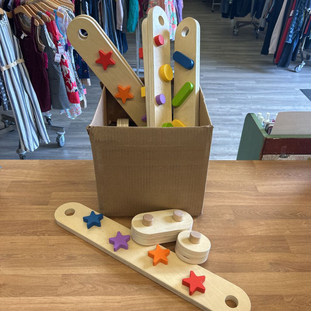 Wooden Balance Beam (missing 3 pegs)