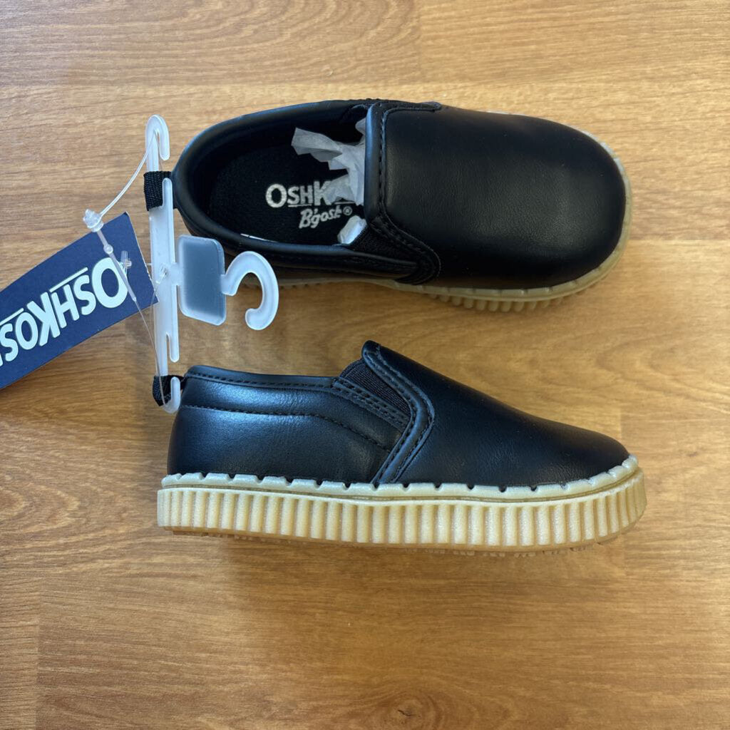 NWT Osh Kosh Black Slip On Sneakers - 5