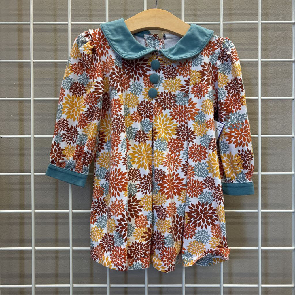 Three Sisters Floral LS Dress - 3t
